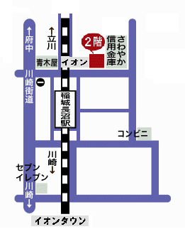 1000円カット髪屋への地図